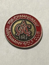 Rare 1962 PGA Championship 1" Coin Style Golf Marker - Aronimink Golf Club