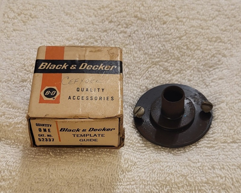 Vintage Black and Decker 1/2" Router Templete Guide 52337