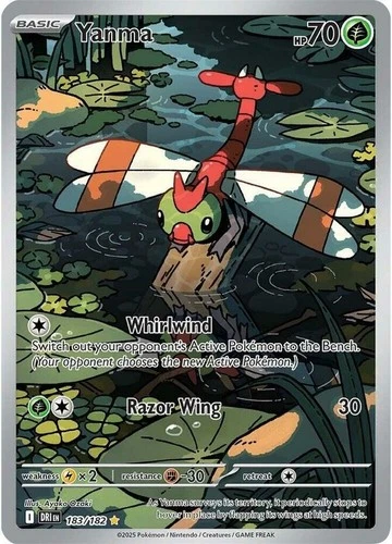 Yanma - 183/182 - Illustration Rare Near Mint Destined Rivals