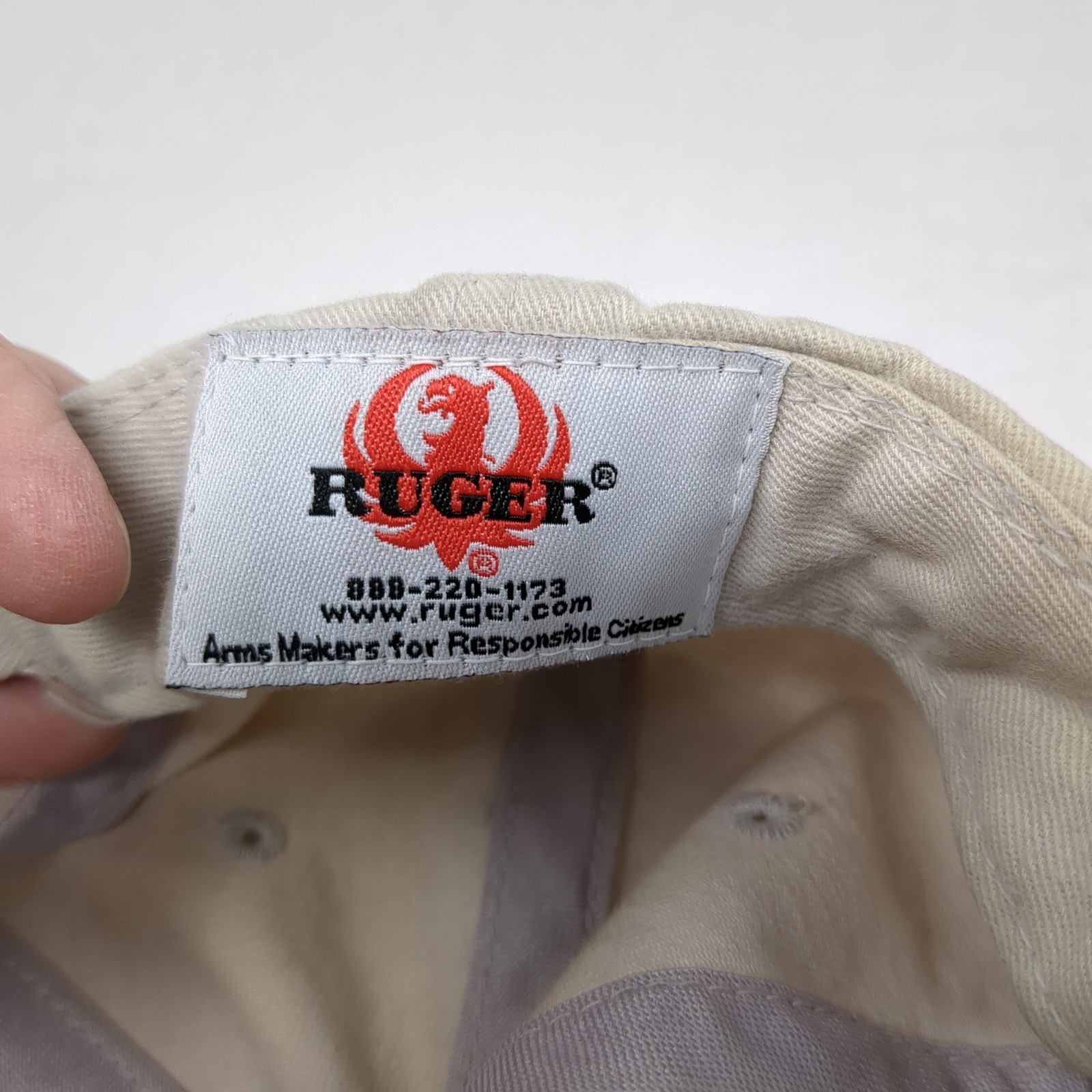 Ruger Strapback Baseball Cap White One Size Adjus… - image 9