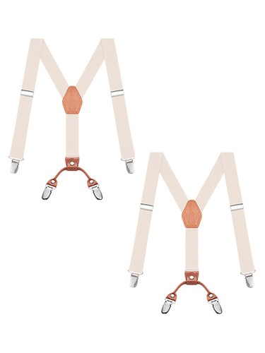 Buyless Fashion 2 Pack Adjustable Suspender Kids 26" Strap Leather Y Shape Back - Picture 36 of 91