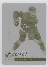 2017 Upper Deck Team Canada Juniors Printing Plate Yellow 1/1 Jake Bean #2 a2w