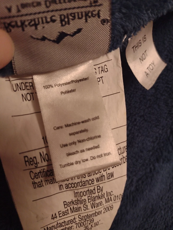 Cuddly Buddies синяя обезьяна Berkshire одеяло халат надежном с капюшоном животных мягкий плюшевый - Изображение 4 из 4