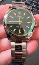 ROLEX Black Dial Milgauss 116400 STAINLESS STEEL 40MM Green SAPHIRE CRYSTAL 2