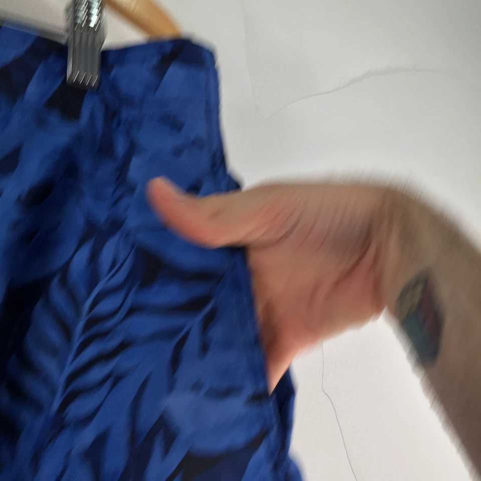 Speedo mens board shorts XL blue floral swim trunks 122957 - image 3 of 4