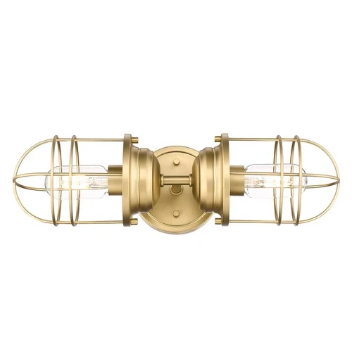Seaport 16 1/2" High Champagne Bronze 2-Light Wall Sconce - Picture 3 of 7