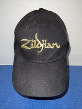 Zildjian 3D Embroidered Classic Gold Logo Baseball Dad Hat Cap Cotton Strap Back