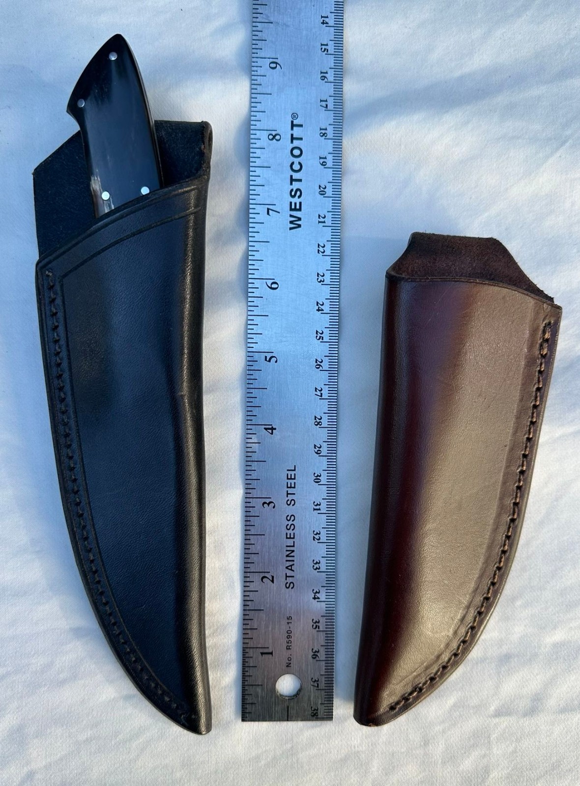 Stamascus N/V Raindrop Pattern Damascus Steel Knife - Famous Maker