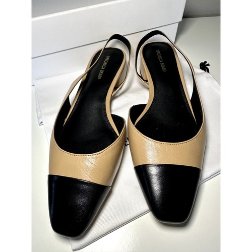 Veronica Beard Womens Black Beige Cecile Slingback Sandals Size 8 M New - Picture 6 of 9