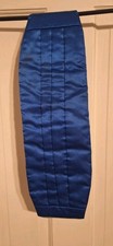 Mens Royal Blue Satin Cummerbund Fancy-Formal Wear