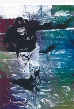 Bronko Nagurski Art Card Limited 31/50 Edward Vela signed   Bears