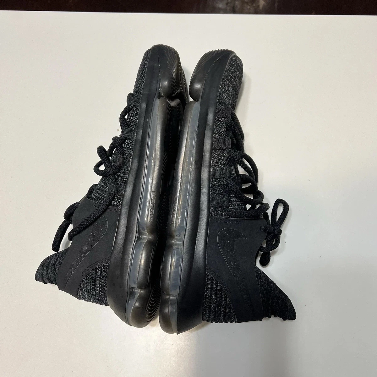 Nike Size 9 Mens Zoom KD Triple Black Blackout Shoes‎ Sneakers 897815-004 Nike KD 10 Blackout - StockX News main image 3