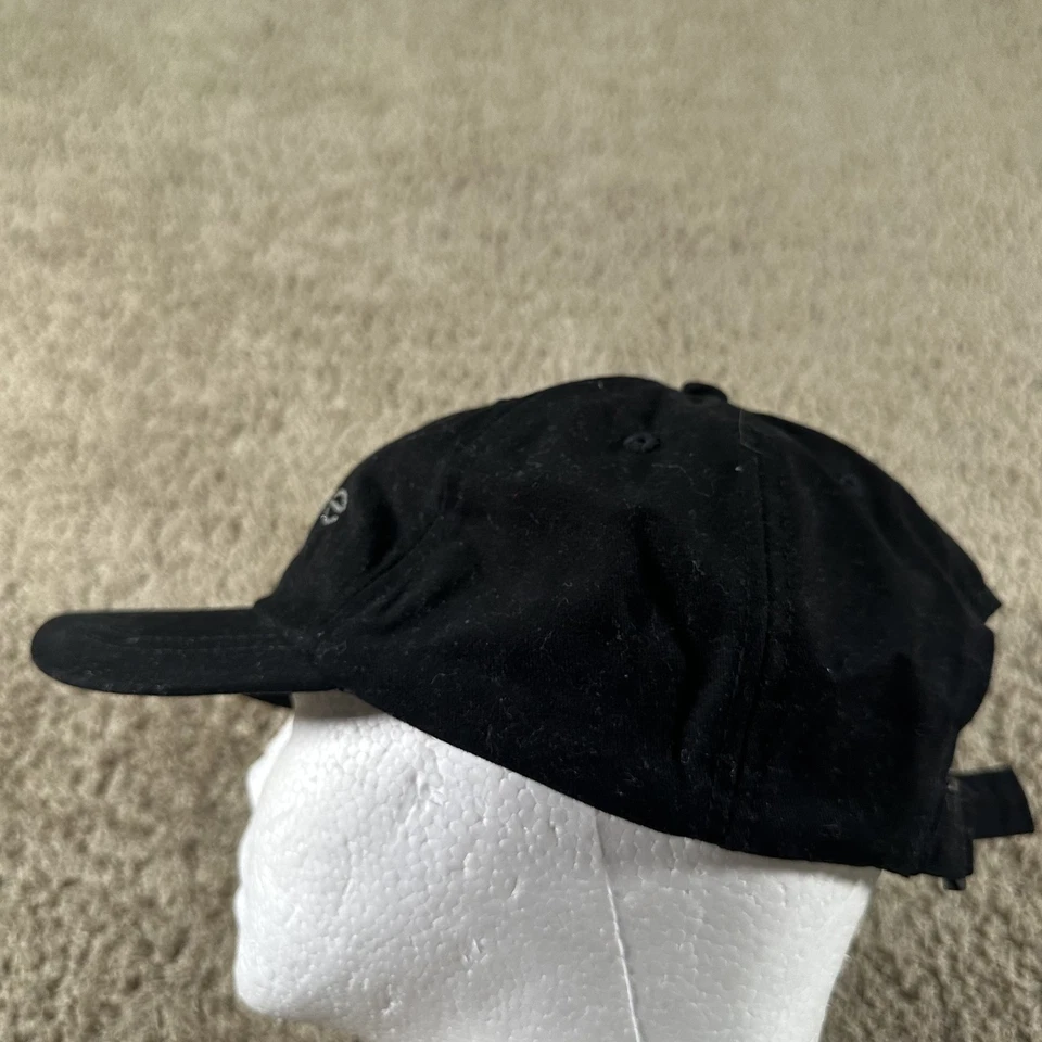 Gorra Bebe con correa trasera negra estrás cristal logotipo mujer béisbol ajustable Foto 2 de 4