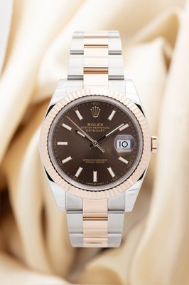 Rolex Datejust 'Chocolate Dial' 41 Automatik NEU 126331 Original Papiere + Box