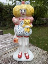 GRAYSON PERRY UNIQUE CERAMIC SCULPTURE OF CLAIRE. MADE AND DECORATED BY GRAYSON