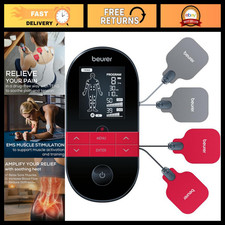 3-in-1 TENS Unit EMS Muscle Stimulator with Heat Therapy, 64 Modes, Timer