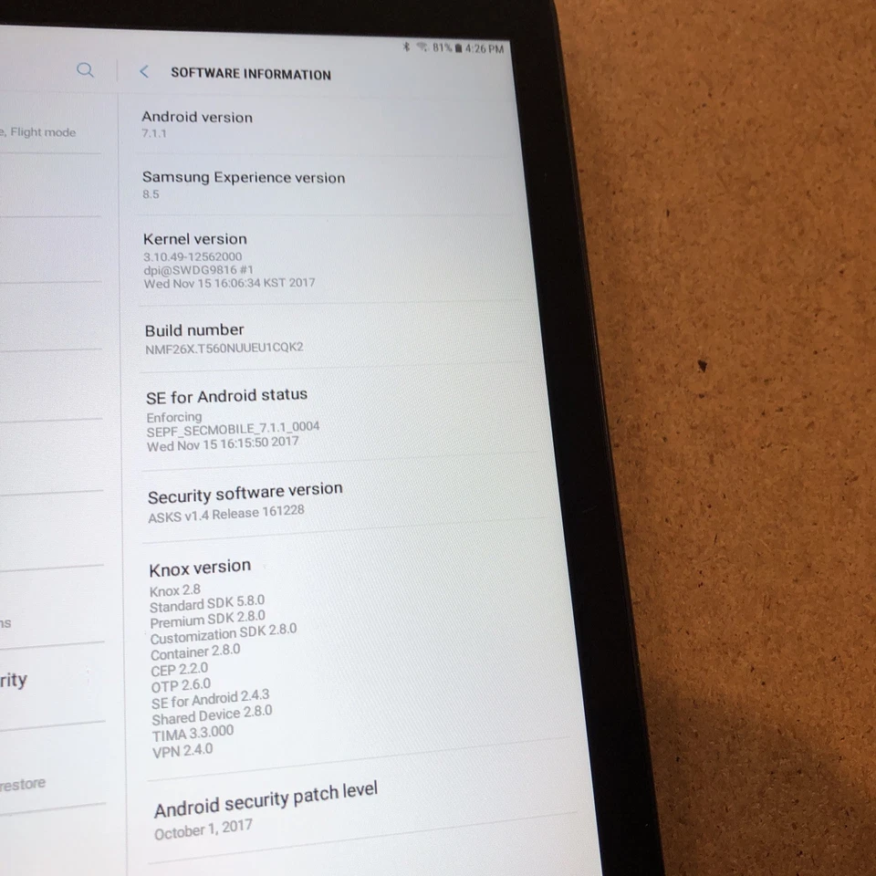 Samsung Galaxy Tab E 9.6in 16GB WiFi Android Tablet SM-T560 - Black - Image 4 of 4
