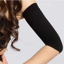 1 Pair Slimming Compression Arm Sleeves Elastic Shaper Sleeves for Upper Arms