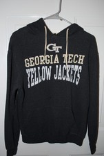 Men's Georgia Tech Yellow Jackets Hoodie sweatshirt size small S dark Gray
