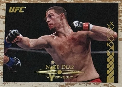 2011 Topps UFC Title Shot Nate Diaz Gold Parallel Card!!