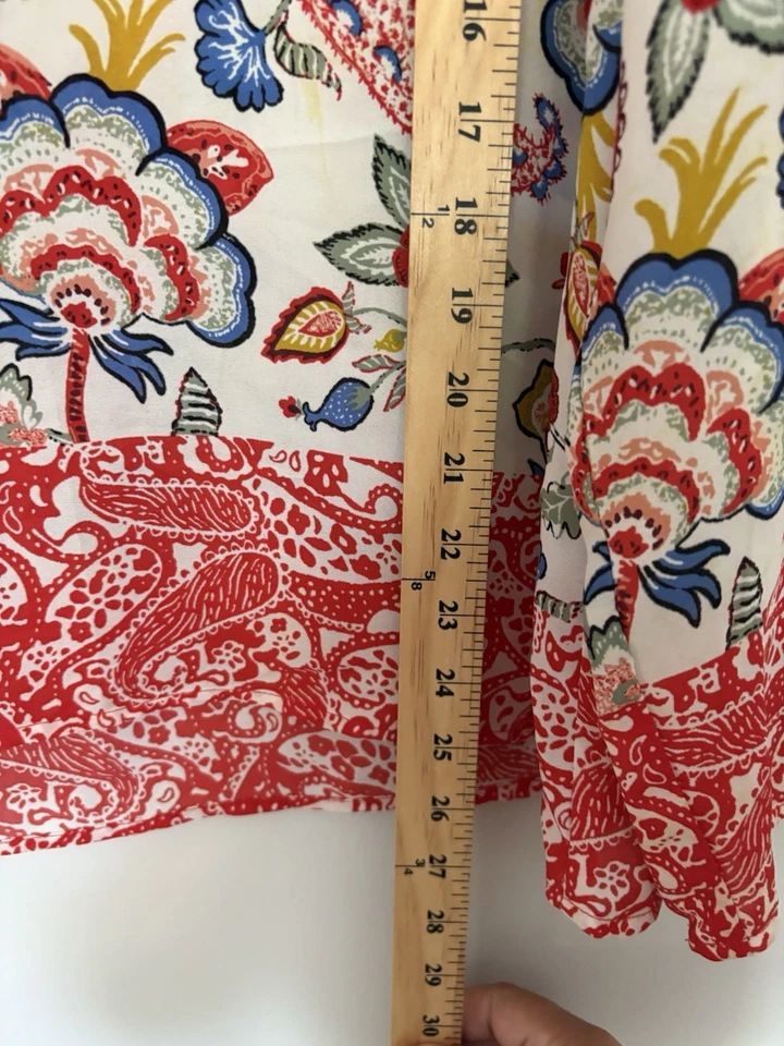 Violeta + Claire Floral Manga Larga Top Mujer Talla L Foto 2 de 4