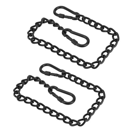 Swing Chair Hanging Chain, 2PCS Hardware Hanger Kit with 4 Carabiner for Porc...