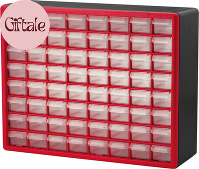 64-Drawer Plastic Drawer Storage Cabinet for Garage Organization, Bead Organizer