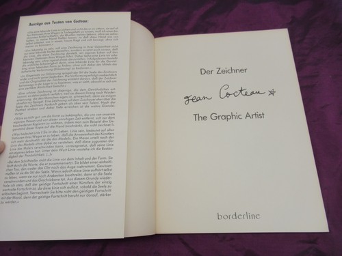 Jean Cocteau - The Graphic Artist - Zer Zeichner Borderline 1988 PB book - Foto 3 di 5