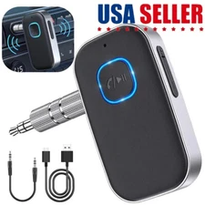 Bluetooth Transmitter Call Music Receiver 3.5mm Jack AUX Adapter Car Smartphones