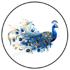 BEAUTIFUL PEACOCK ENVELOPE SEALS LABELS STICKERS PARTY FAVORS