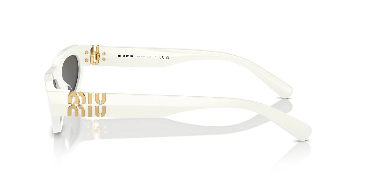 Miu Miu SMU 07ZS White/Grey (142-5S0) Sunglasses | eBay