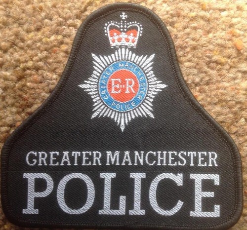 British GREATER MANCHESTER POLICE unissued bellshaped Bobbies Patch