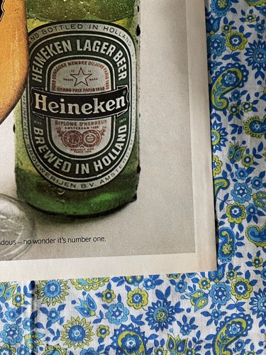 Pubblicità vintage 1978 stampa birra Heineken non è arrivata al #1 solo guardando così bene - Foto 2 di 7