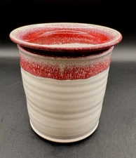 Art Studio Pottery Hand Thrown Wax Candle Warmer Signed Coburn Glazed 6"