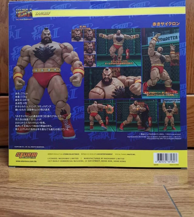 ZANGIEF Street Fighter II Action Figure para Fãs, Storm Toys, Conjunto  completo, 6 '', Em Stock, 1:12