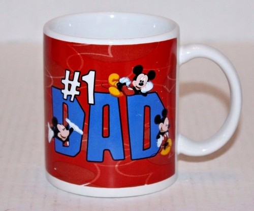 Disney's Mickey Mouse #1 Papa rot Kaffee Tee Kokos Tasse Becher kostenloser Versand! - Bild 1 von 6
