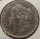 1899-S. Morgan dollar  , AU, better date