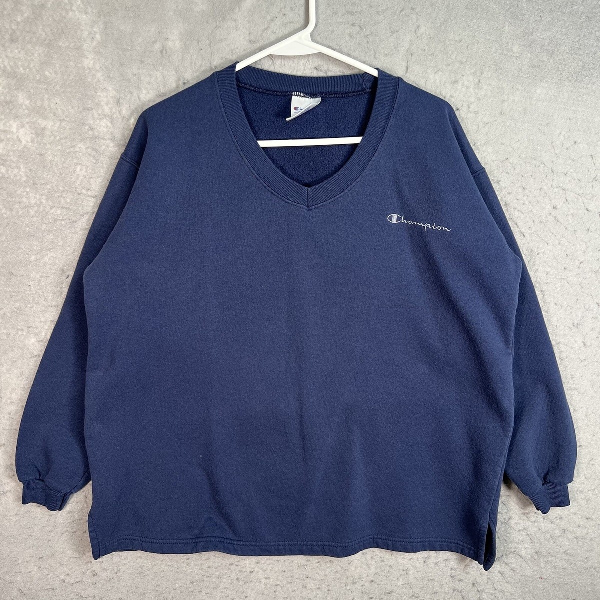 Navy Blue Champion Sweaters Vintage 90 Vintage 90s Champion V Neck