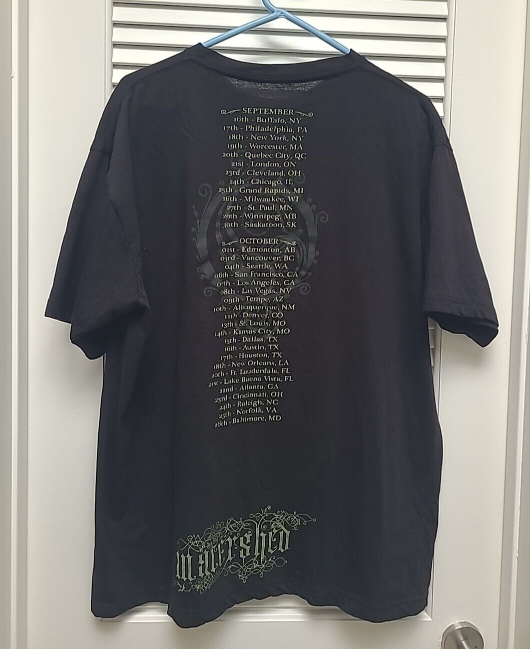 Opeth Watershed Official Concert T-Shirt XXL 2XL 2008