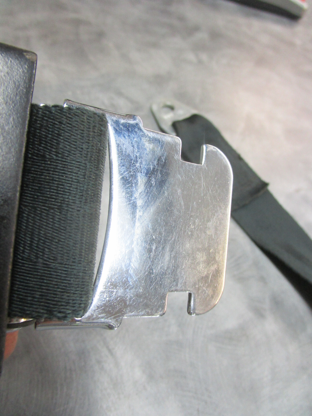 1966 1967 MOPAR DODGE A AND B BODY SEAT BELT BLACK NICE 1X DART