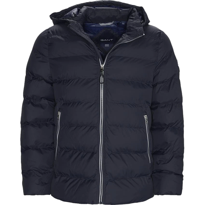 GANT Mens Puffer Jacket Active Cloud with Detachable Hood 7006096 - Image 3 of 4