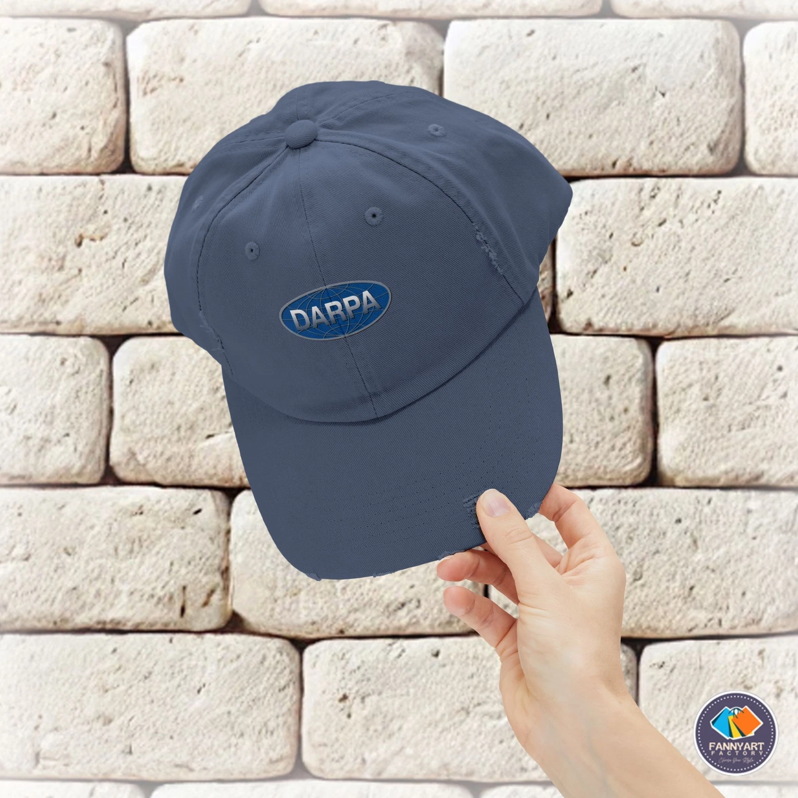 DARPA Emblem Unisex Distressed Cap