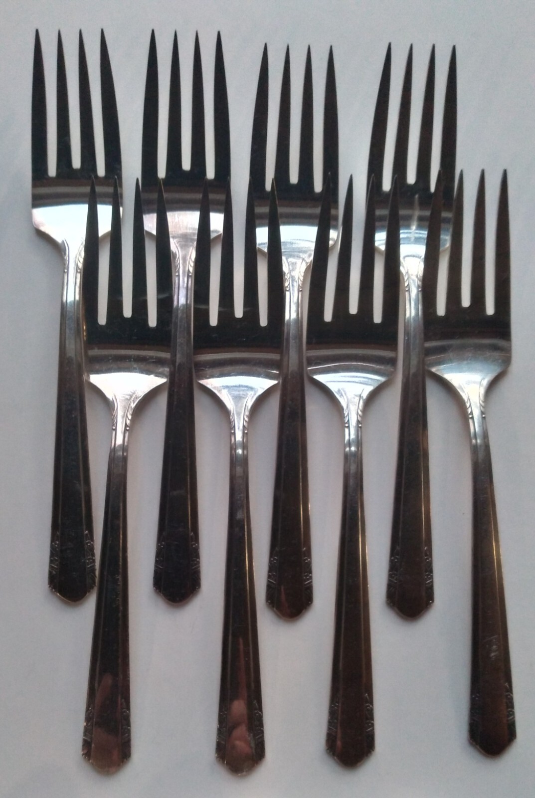 VTG WM ROGERS Sectional VISTA Oneida Ltd SILVERPLATE 40 Pc Flatware 8