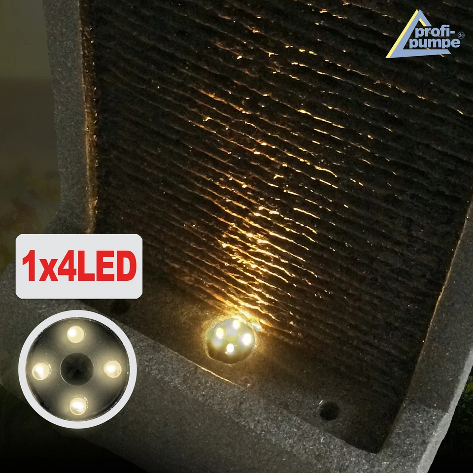 GARTENBRUNNEN BRUNNEN ZIMMERBRUNNEN SPRINGBRUNNEN KASKADENBRUNNEN LED 230V - Bild 4 von 4