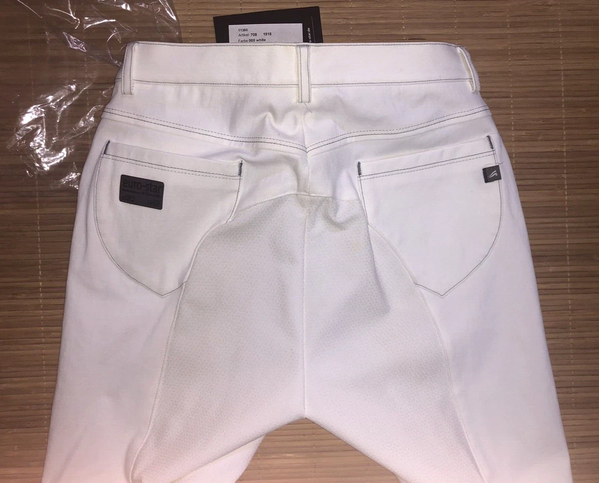 EUROSTAR JUDITH Turnierreithose Damen Vollbesatz GRIP weiß 32 36 NEU %%% UVP159€