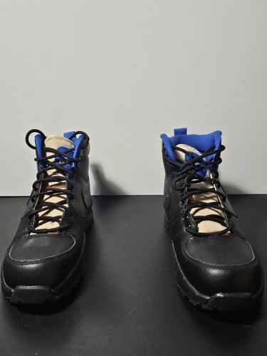 New Nike Manoa '17 Boots Black Game Royal BQ5372 003 Snow Shoe GS Boys Size 5.5Y - Picture 4 of 9