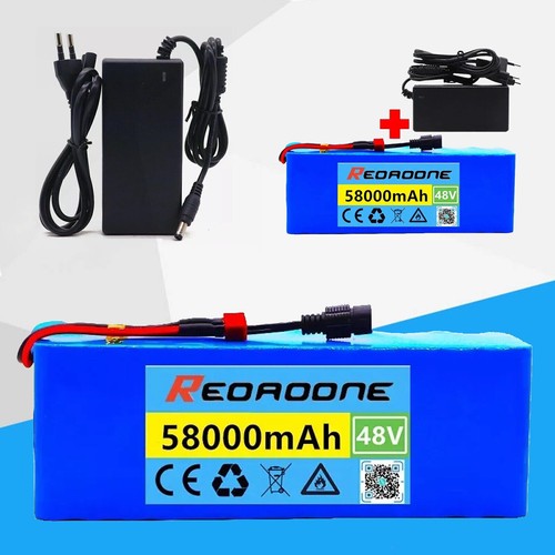 1000w 58000mAh High Capacity & Charger 48V 58Ah E-Bike Lithium-Ion Battery Pack - Picture 2 of 15