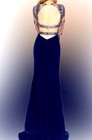 Sherri Hill Size 2 Navy Blue Beaded 2Pc Beaded Prom Homecoming Pageant Dress NWT — photo 4