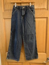 Boys Wrangler WRG Jeans Co Carpenters Painters Jeans Adjustable Waist   Size 12