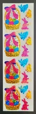 HAMBLY STUDIOS PRISMATIC STICKERS EASTER BASKET EGGS BUNNIES COLLECTIBLE RARE.